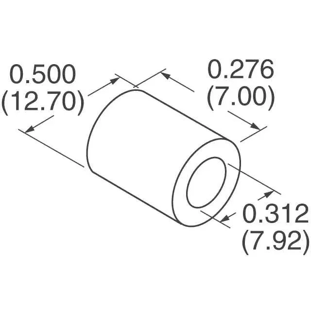 LFB127079-000 (FERRITE CORE 25 OHM SOLID 7.92MM)