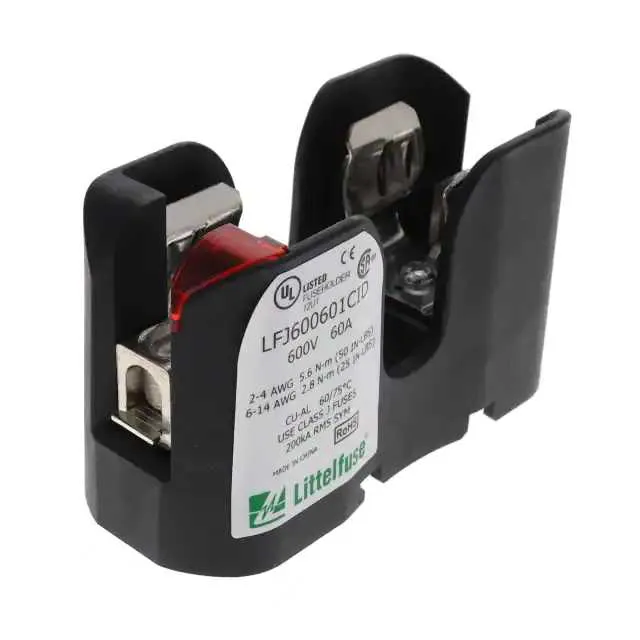 LFJ600601CID (FUSE BLOK CART 600V 60A DIN RAIL)