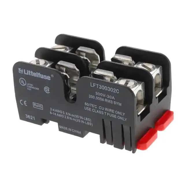 LFT300302C (FUSE BLOK CART 300V 30A DIN RAIL)
