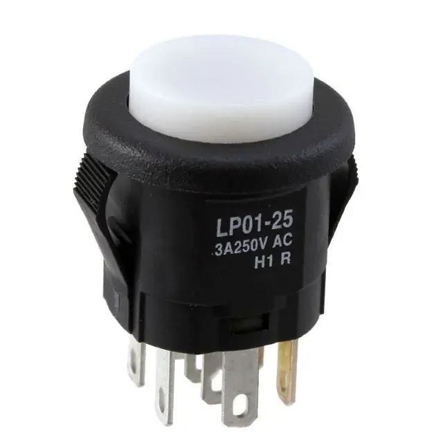 LP0125CMKW015CB (SWITCH PUSHBUTTON DPDT 3A 125V)