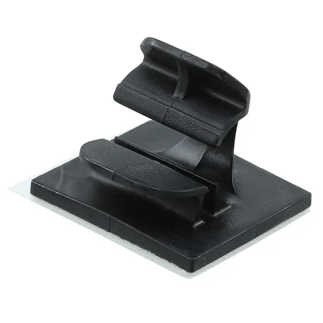 LWC19-A-C20 (CBL CLIP WIRE SADDLE BLACK ADH)
