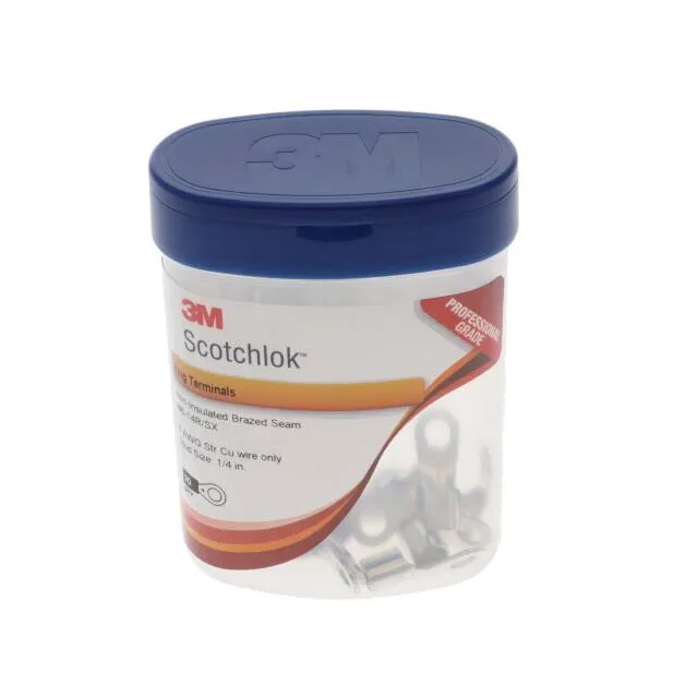 M6-14R/SX-BOTTLE (CONN RING CIRC 6AWG #1/4 10PC)