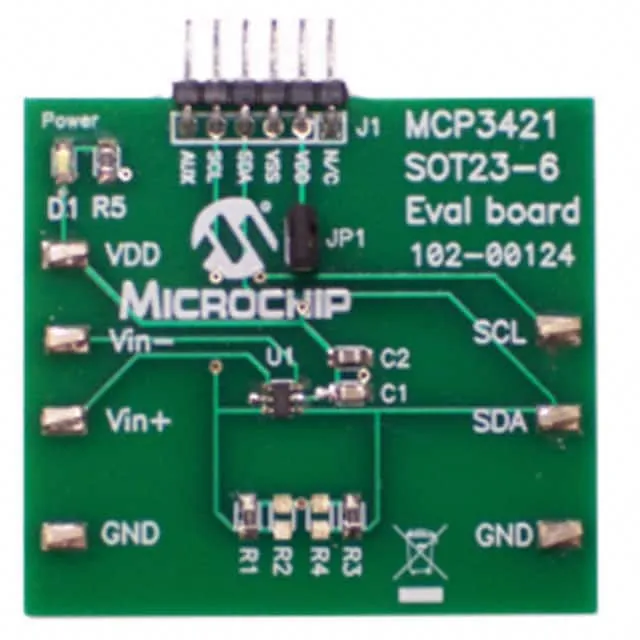 MCP3421EV (BOARD EVAL FOR MCP3421 SOT23-6)
