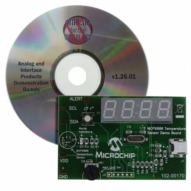 MCP9800DM-TS1 (DEMO BOARD TEMP SENSOR MCP9800)