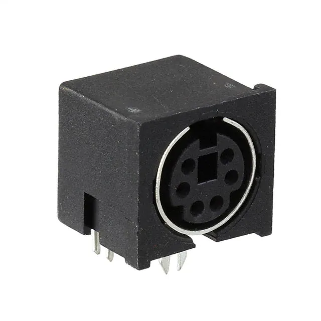 MD-6006 (CONN RCPT FMALE MINI DIN 6P SLDR)
