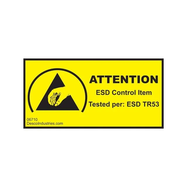 06710 (LABEL ESD/STATIC 2X1" 100PC")