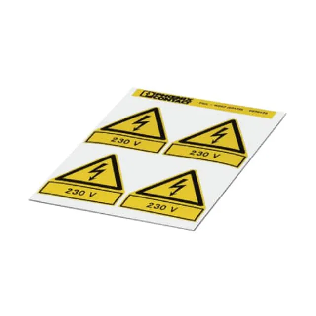 0830438 (LABEL ELECTRL WARN 1.97X1.97"")