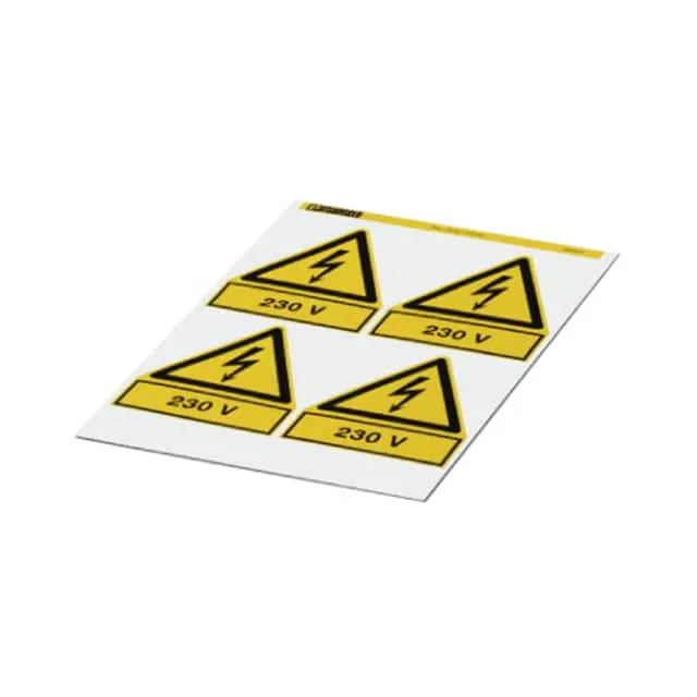 0830439 (LABEL ELECTRL WARN 3.94X3.94"")