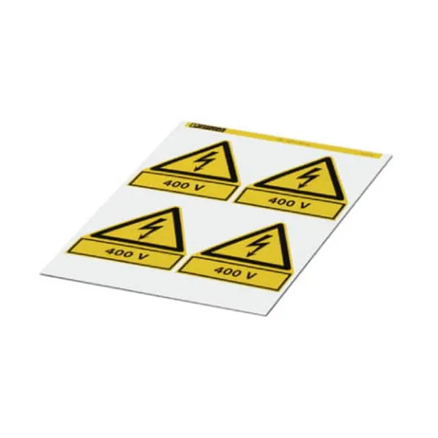 0830443 (LABEL ELECTRL WARN 3.94X3.94"")
