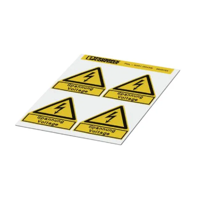 0830454 (LABEL ELECTRL WARN 0.98X0.98"")
