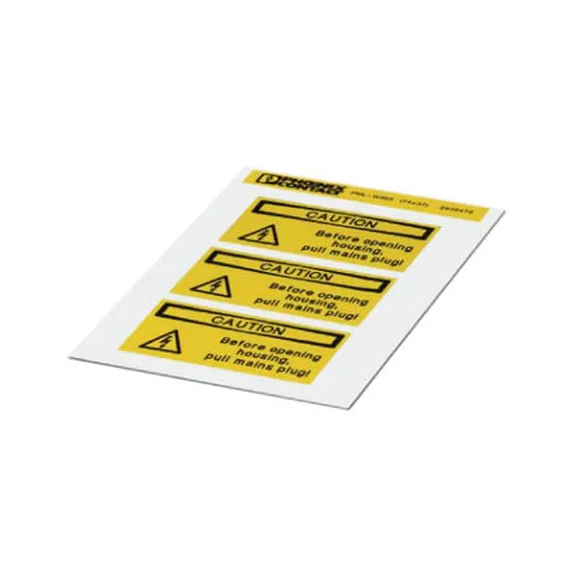 0830470 (LABEL ELECTRL WARN 2.91X1.46"")