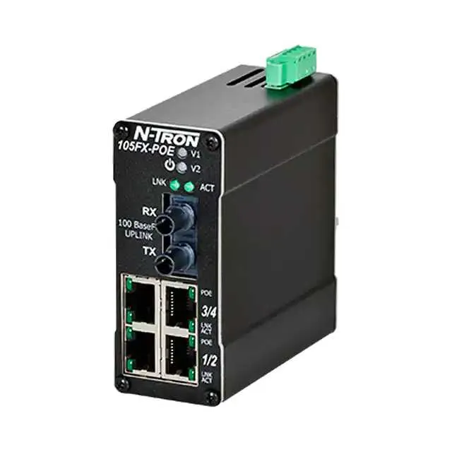105FX-SC-POE (5-P,4-10/100TXPOE,1-100BASEFXU,D)