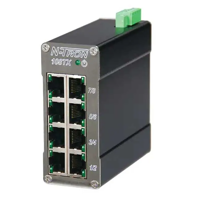 108TX-HV (8-PORT 10/100TX,DIN,10-60DC)