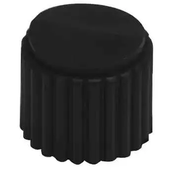 11K5014-KCNB (KNOB PLASTIC 1/4 DIA BLACK")