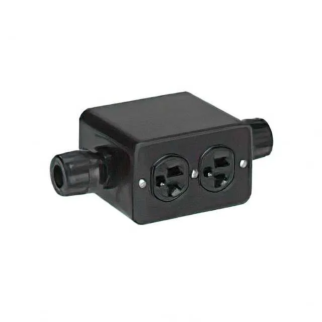 1301370117 (DUP 15A/125V FD-THRU PRT BLK)