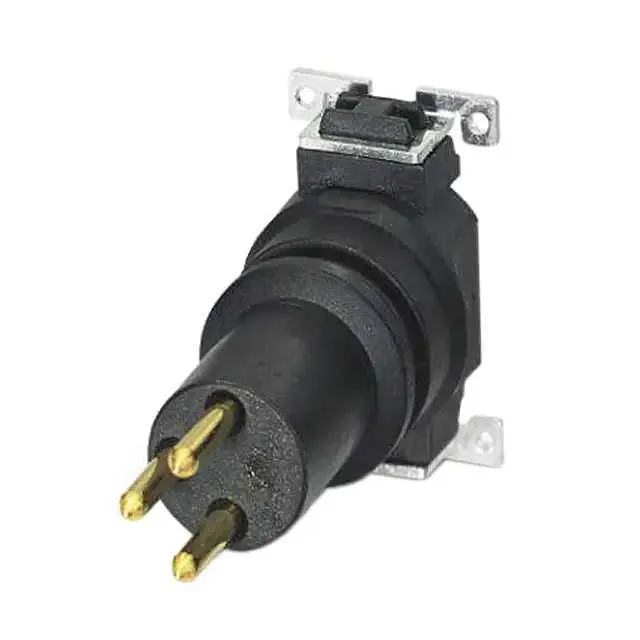 1412248 (CONN MALE INSERT 3POS GOLD SLDR)