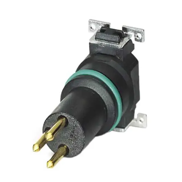 1412255 (CONN MALE INSERT 3POS GOLD SLDR)