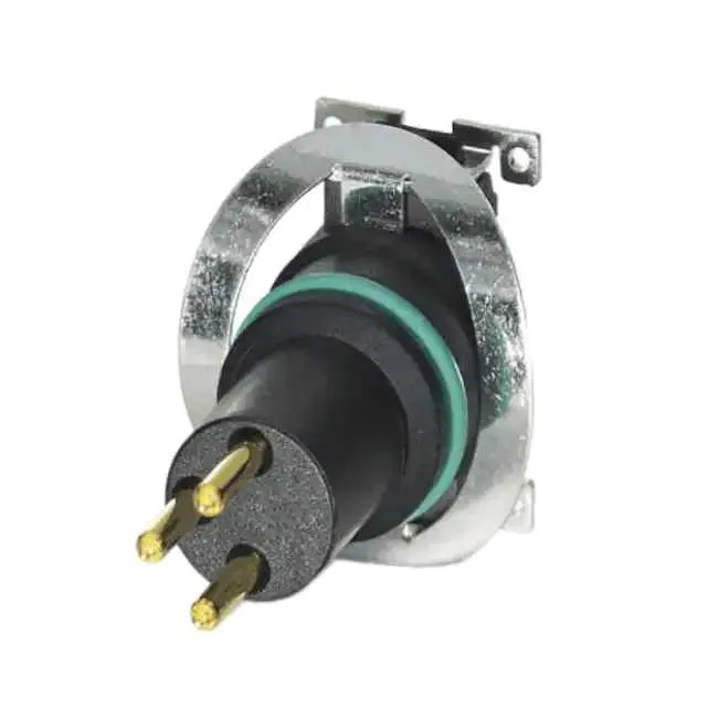 1412263 (CONN MALE INSERT 3POS GOLD SLDR)