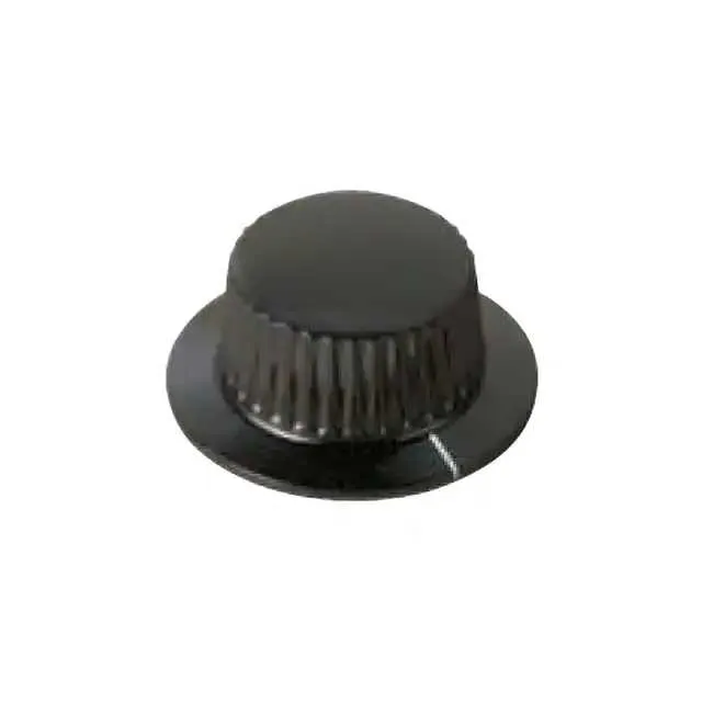 1610AA (KNOB KNURLED W/SKIRT 0.250 PHEN")