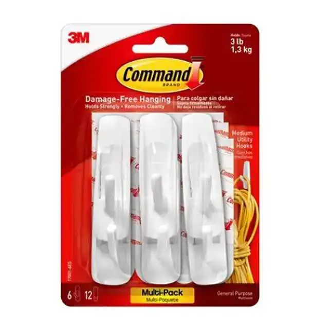 17001-6ES (COMMAND MEDIUM UTILITY HOOK)