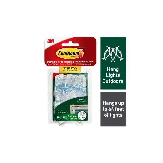 17017CLRAWVPES (COMMAND OUTDOOR LIGHT CLIPS)