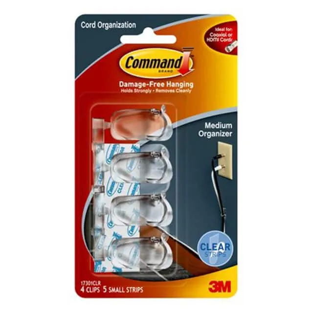 17301CLR (CBL CLIP LOCK ADH 4 CLIP 5 STRIP)