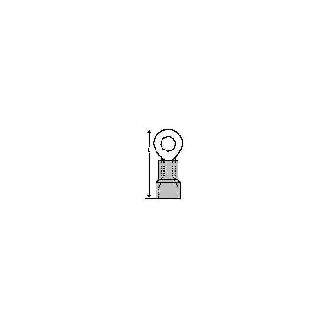 19067-0114 (CONN RING FLAT 2/0AWG #1/2 CRIMP)