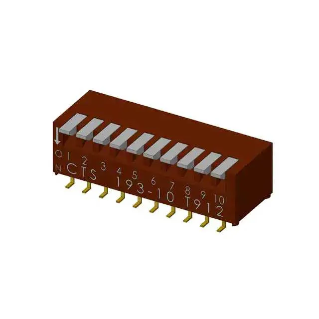 193-10MSR (SWITCH PIANO DIP SPST 50MA 24V)