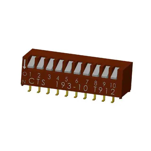 193-10MSRN (SWITCH PIANO DIP SPST 50MA 24V)