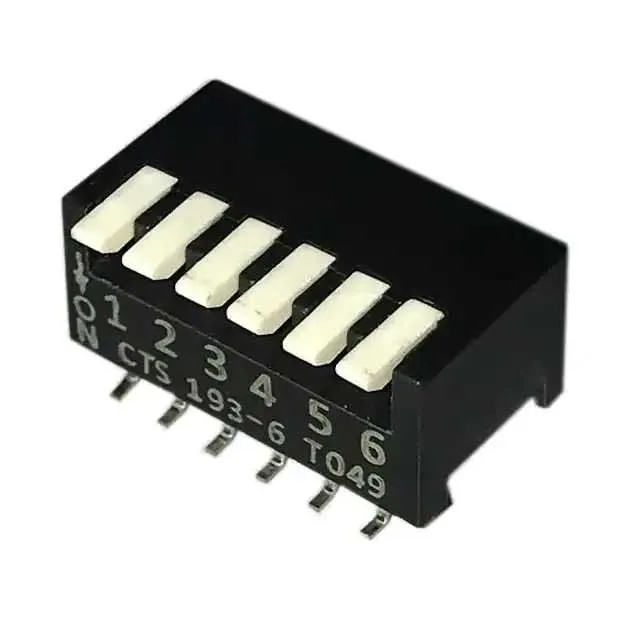 193-6MSR (SWITCH PIANO DIP SPST 50MA 24V)