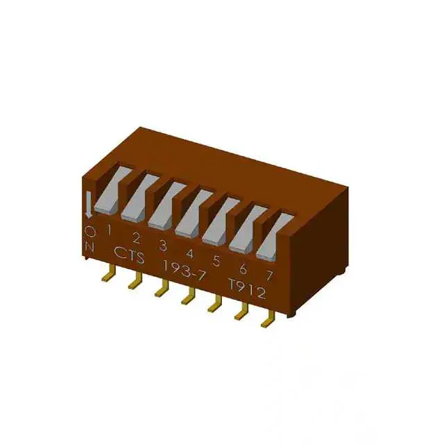 193-7MSN (SWITCH PIANO DIP SPST 50MA 24V)