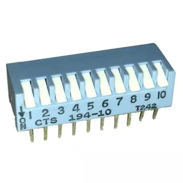 194-10MSN (SWITCH PIANO DIP SPST 50MA 24V)