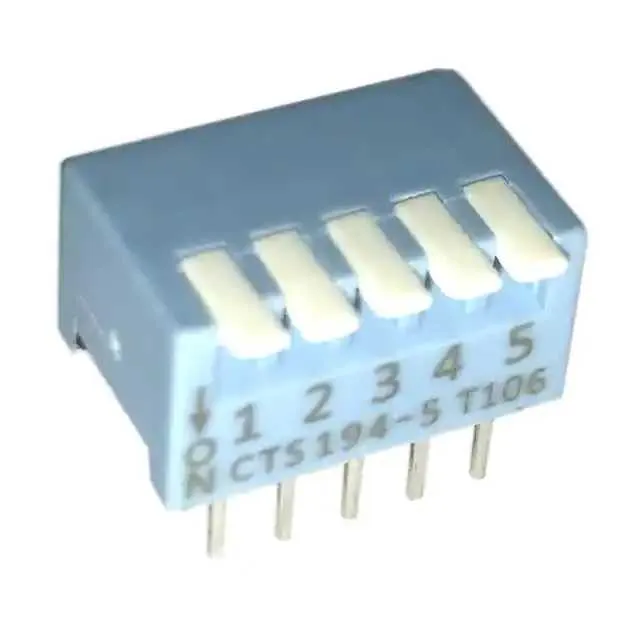194-5MS (SWITCH PIANO DIP SPST 50MA 24V)