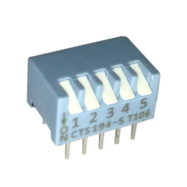 194-5MSN (SWITCH PIANO DIP SPST 50MA 24V)
