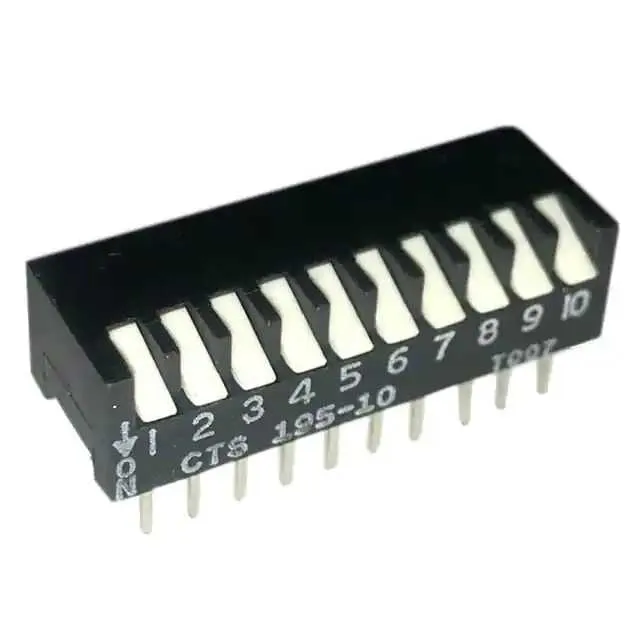 195-10MSN (SWITCH PIANO DIP SPST 50MA 24V)