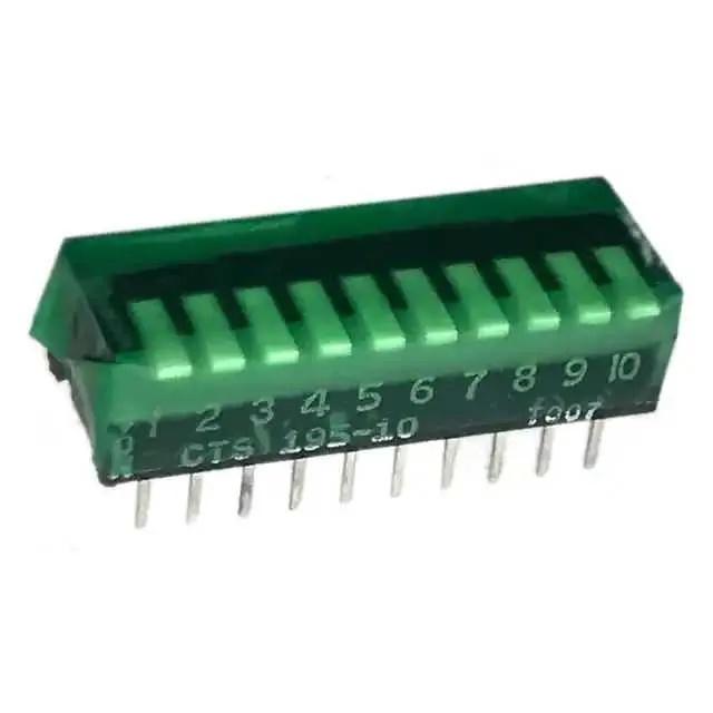 195-10MST (SWITCH PIANO DIP SPST 50MA 24V)