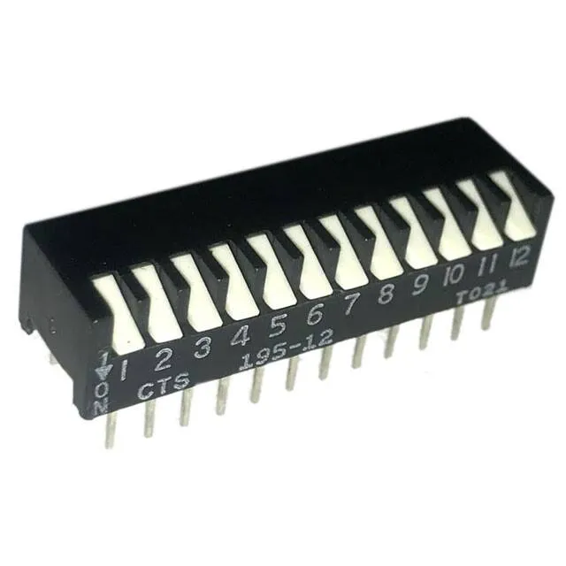 195-12MSN (SWITCH PIANO DIP SPST 50MA 24V)