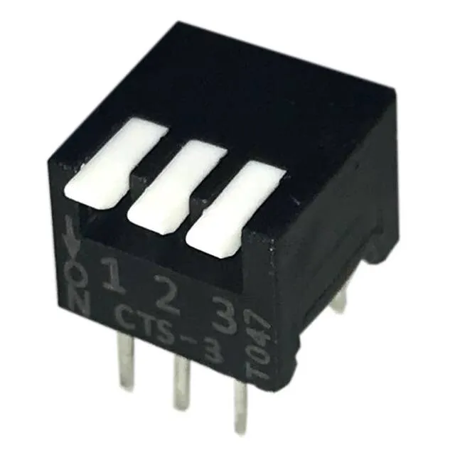 195-3MS (SWITCH PIANO DIP SPST 50MA 24V)