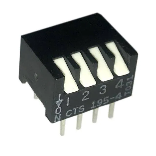 195-4MSN (SWITCH PIANO DIP SPST 50MA 24V)