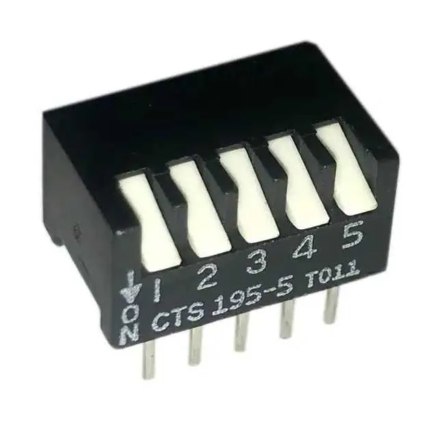 195-5MSN (SWITCH PIANO DIP SPST 50MA 24V)