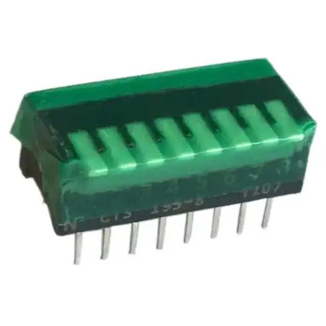 195-8MS (SWITCH PIANO DIP SPST 50MA 24V)