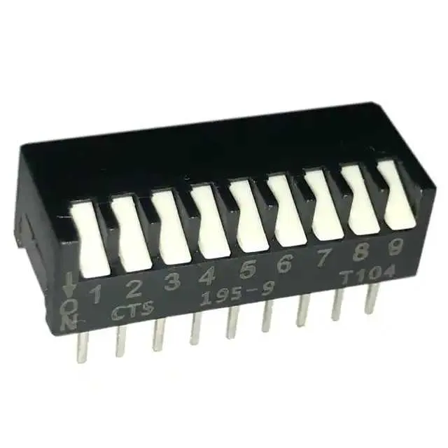 195-9MSN (SWITCH PIANO DIP SPST 50MA 24V)