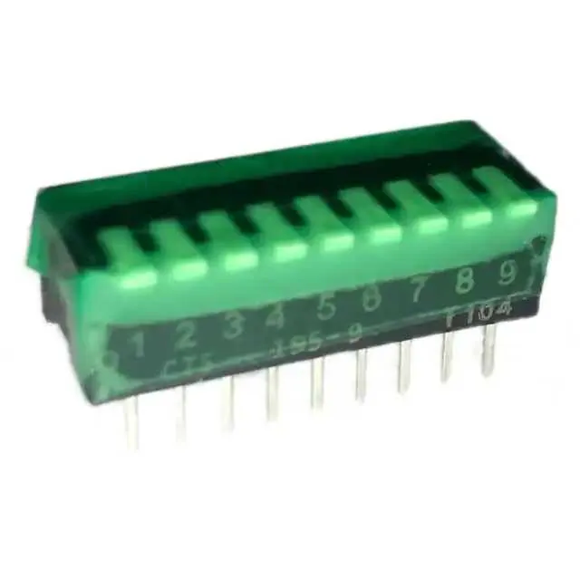 195-9MST (SWITCH PIANO DIP SPST 50MA 24V)
