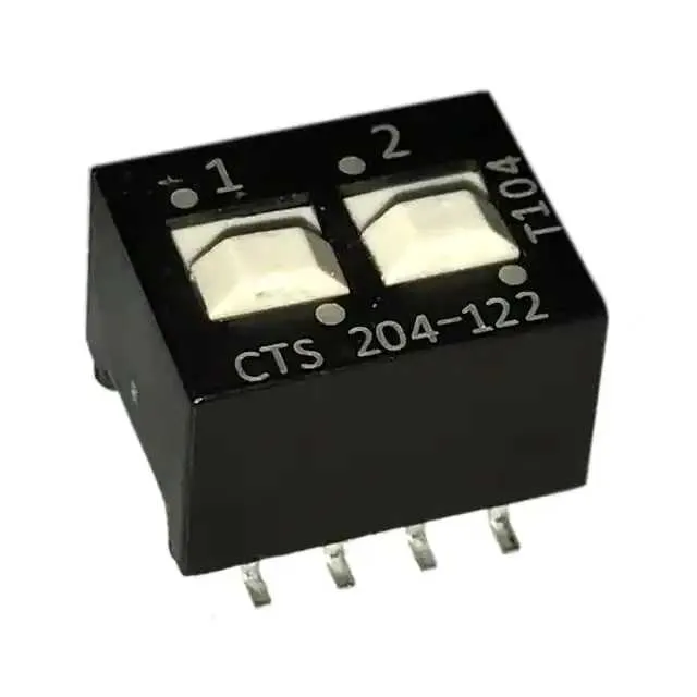 204-122S (SWITCH SLIDE DIP SPDT 50MA 24V)