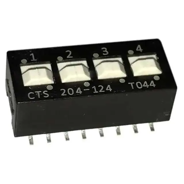 204-124S (SWITCH SLIDE DIP SPDT 50MA 24V)