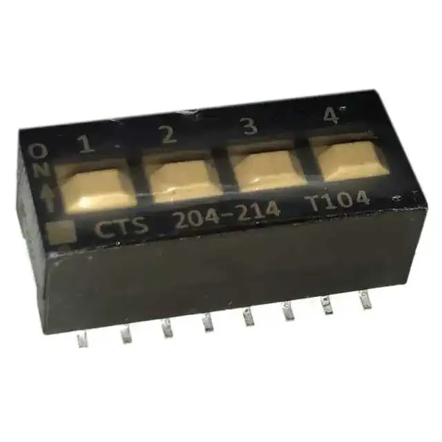 204-214ST (SWITCH SLIDE DIP DPST 50MA 24V)