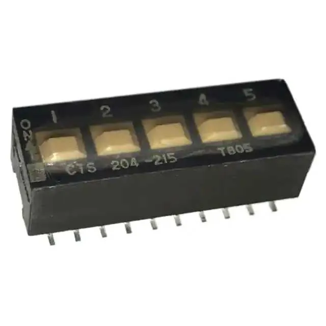 204-215ST (SWITCH SLIDE DIP DPST 50MA 24V)