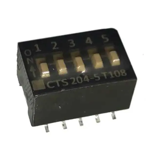 204-5ST (SWITCH SLIDE DIP SPST 50MA 24V)