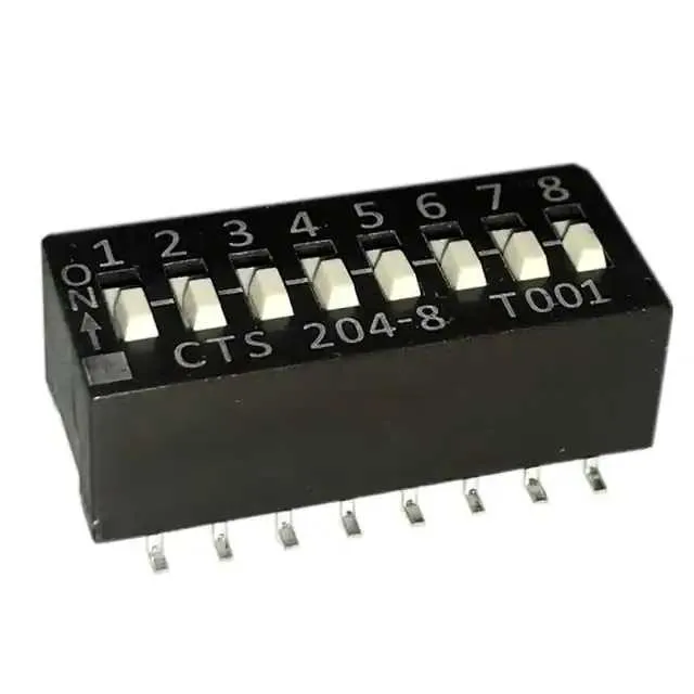 204-8S (SWITCH SLIDE DIP SPST 50MA 24V)