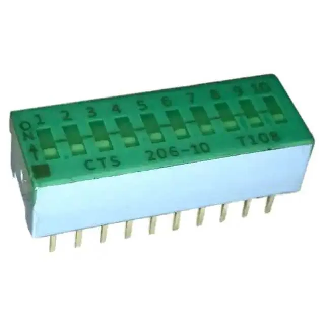 206-10LPST (SWITCH SLIDE DIP SPST 50MA 24V)